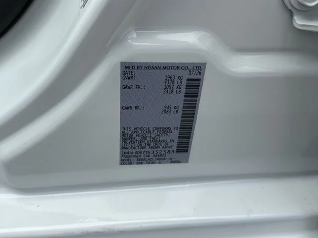 New 2026 Pearl White TriCoat Nissan SV image 28