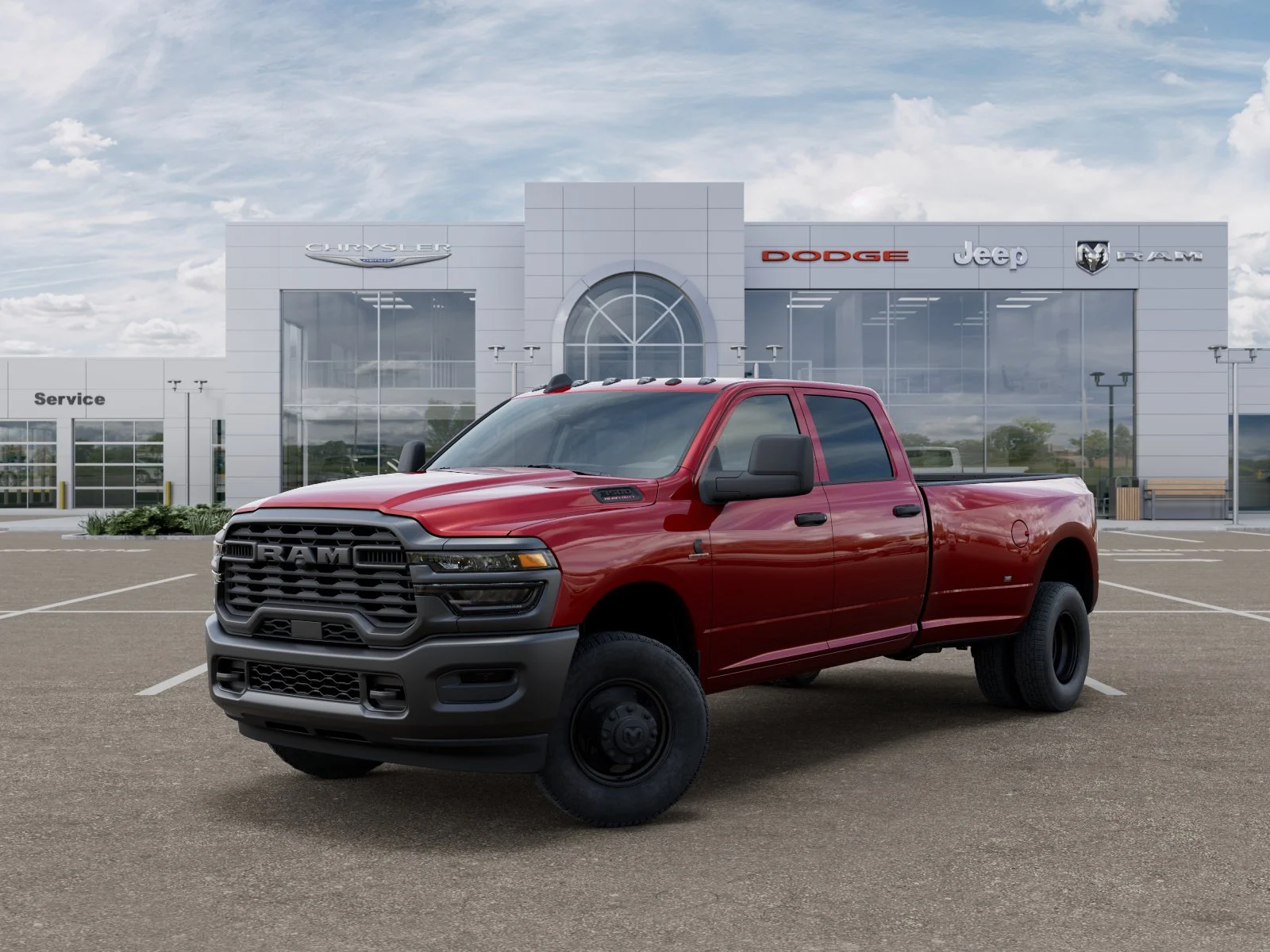 New 2026 Molten Red Pearl-Coat Exterior Paint RAM Tradesman image 27