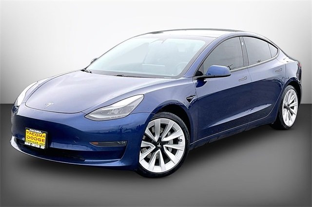 Used 2021 Tesla Model 3 Base with VIN 5YJ3E1EB5MF927324 for sale in Tacoma, WA