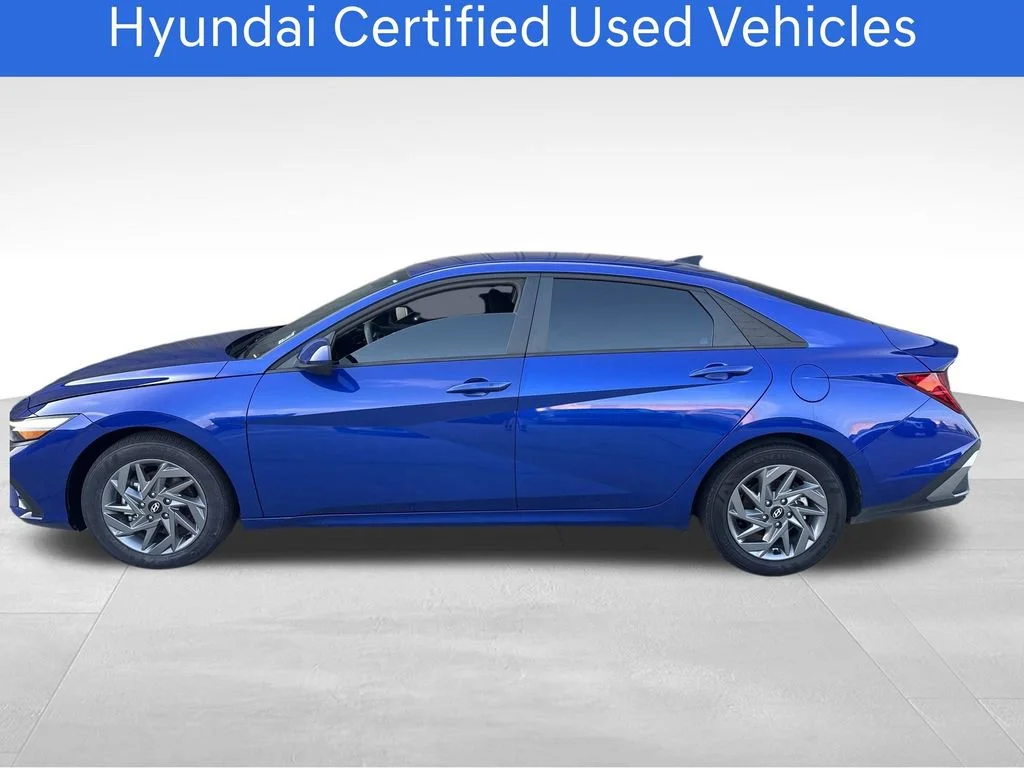 Certified Pre-Owned 2025 Hyundai Elantra Hybrid Blue