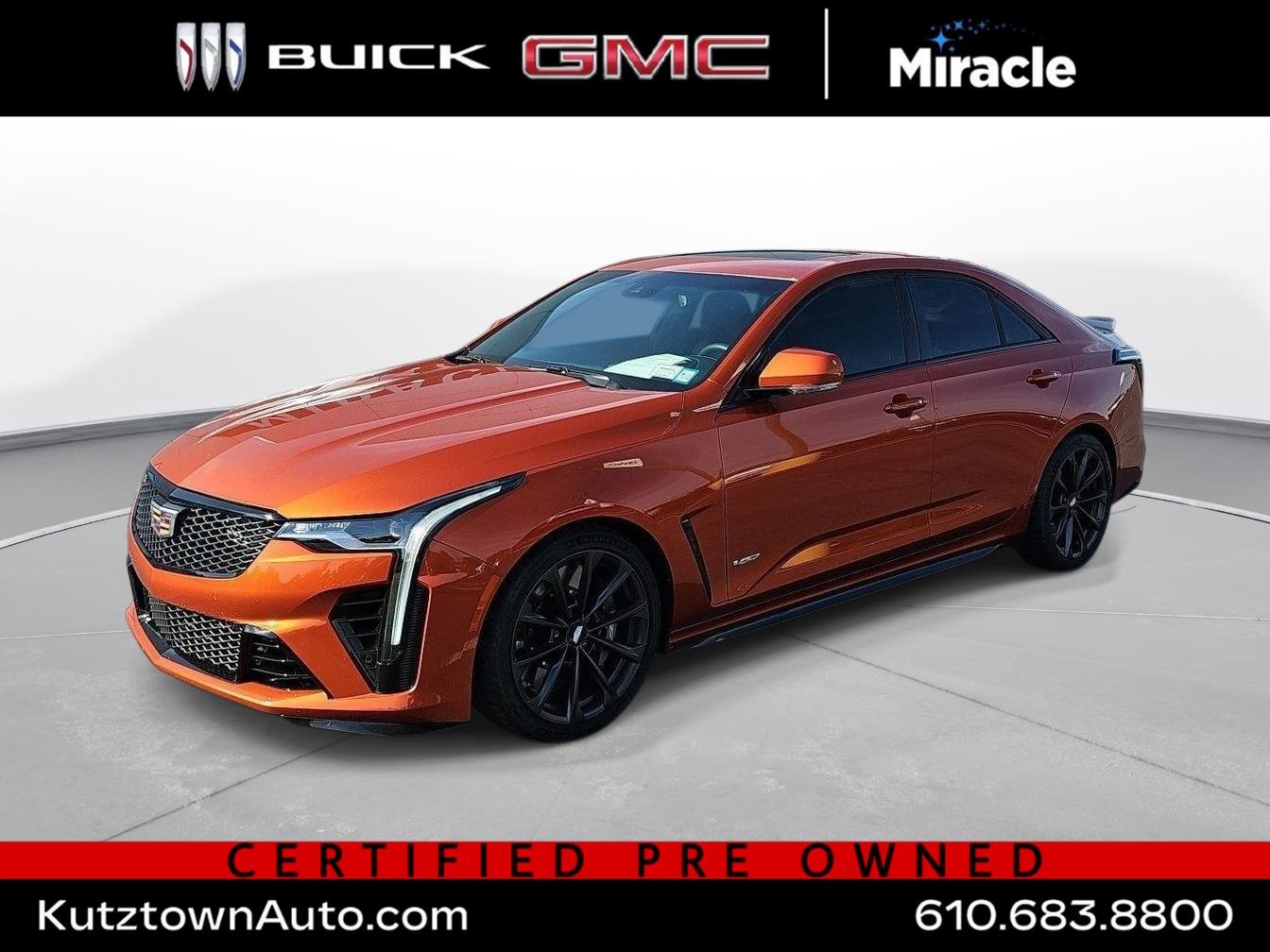 Used 2023 Blaze Orange Metallic Cadillac Blackwing image 1