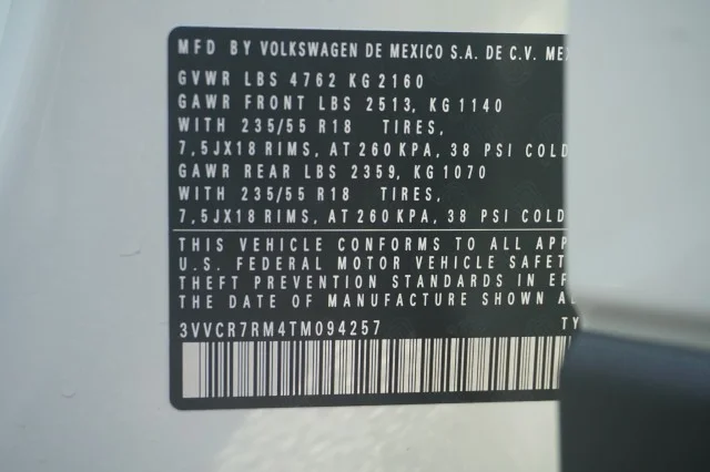 New 2026 Pure White Volkswagen 2.0T S image 33