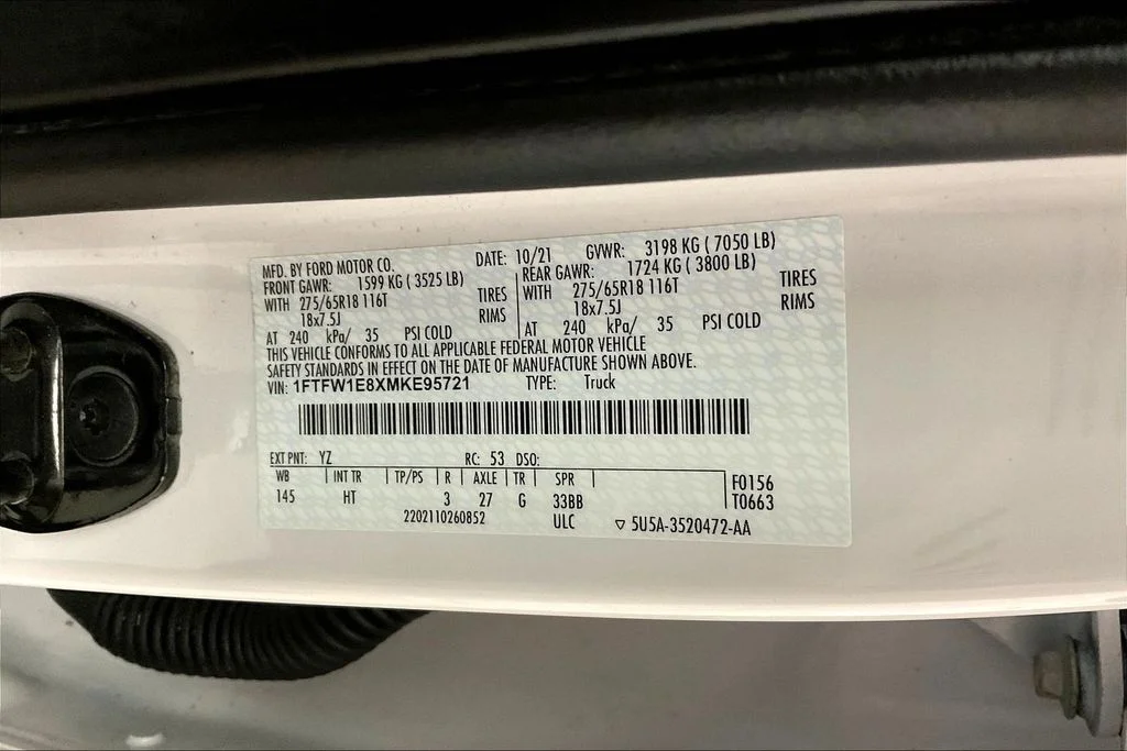 Used 2021 White Ford Lariat image 40