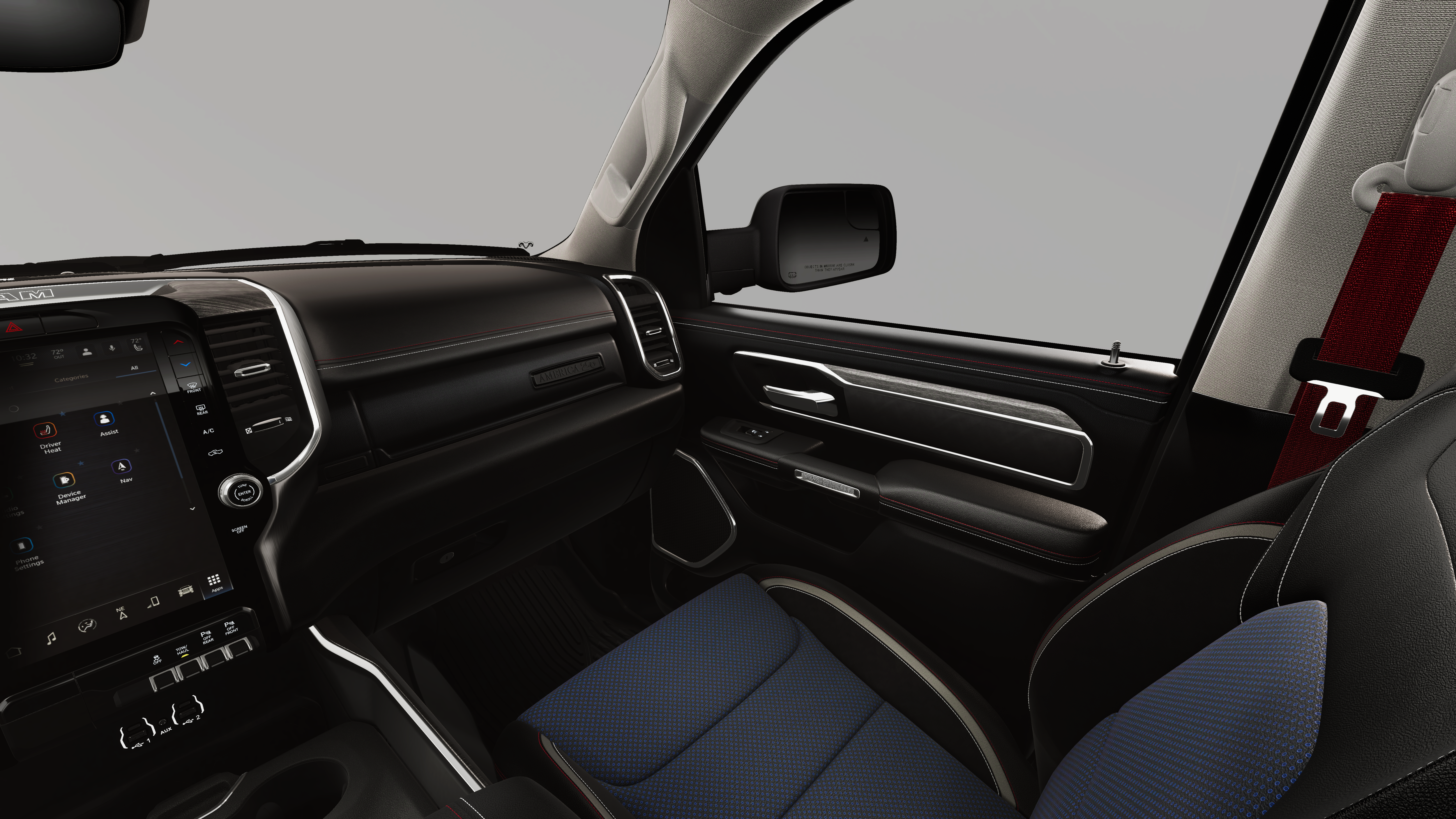 New 2026 Hydro Blue Pearl-Coat Exterior Paint RAM LARAMIE image 7