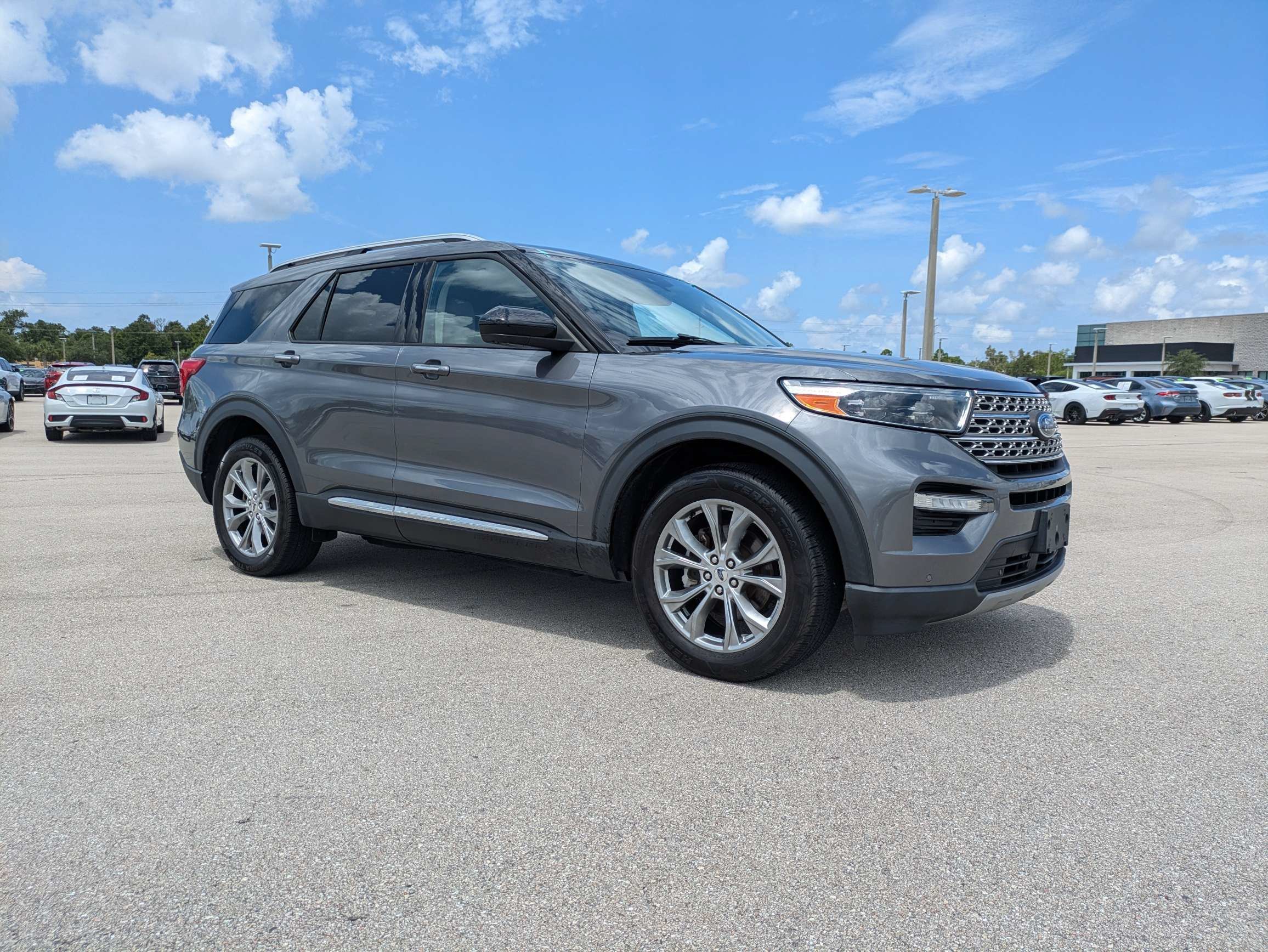 Used 2022 Carbonized Gray Metallic Ford Limited image 2