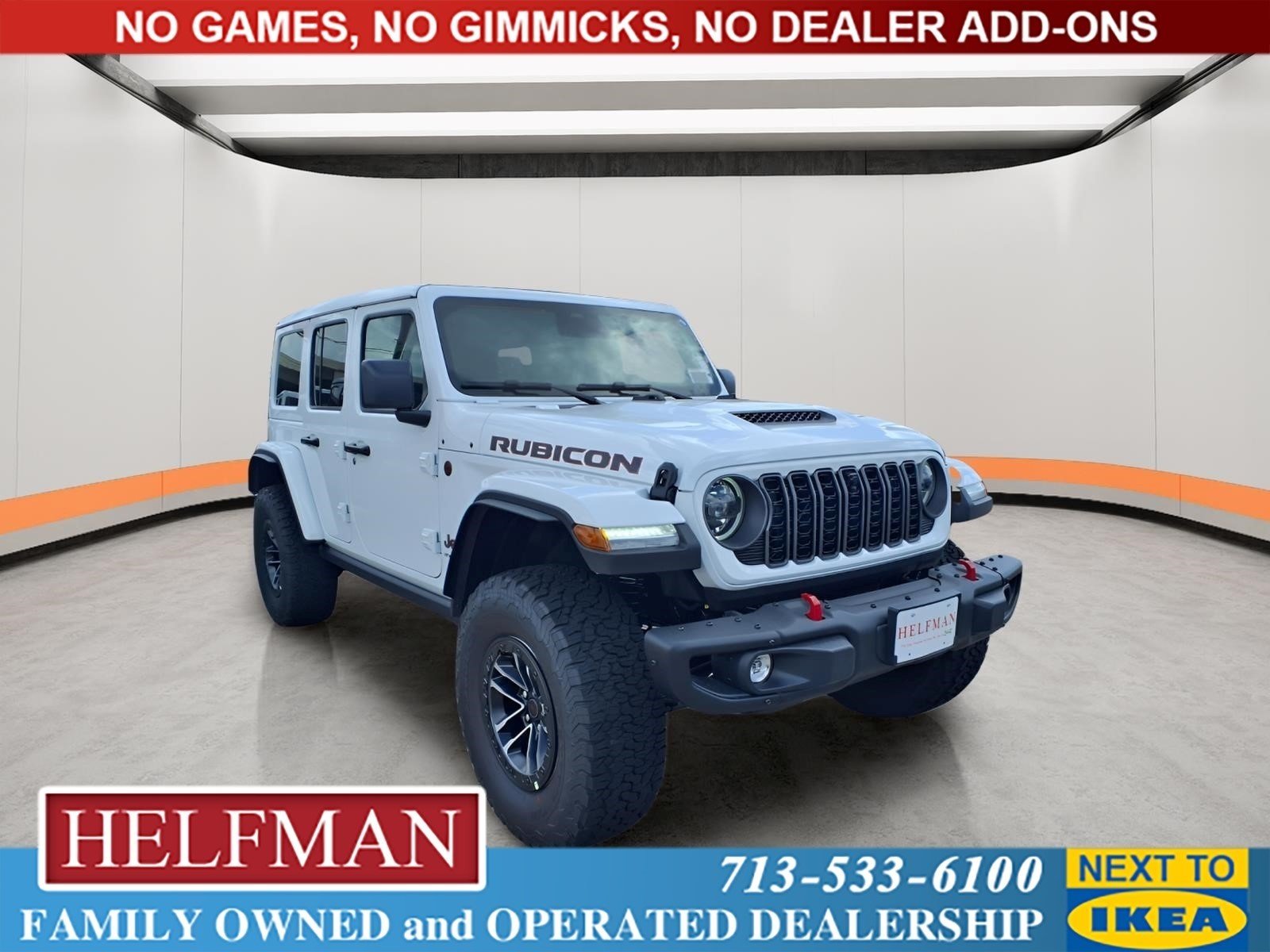 New 2026 Bright White Clearcoat Jeep Rubicon X image 1