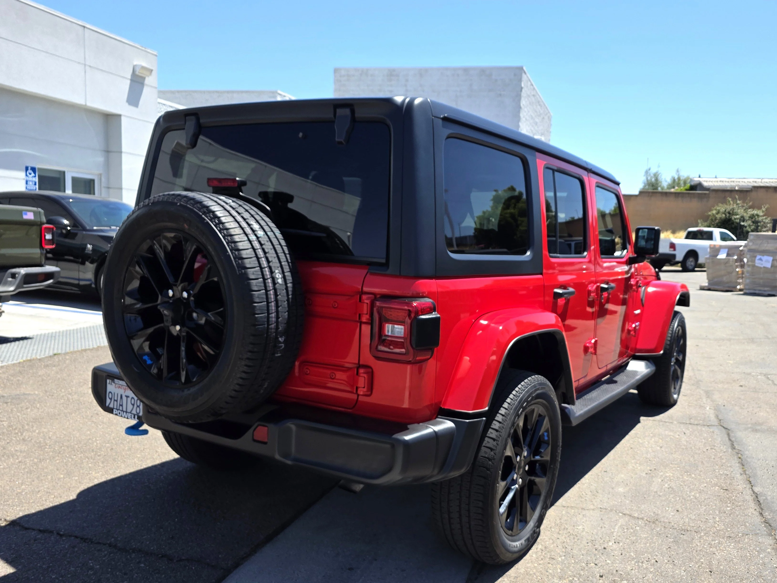 Used 2023 Firecracker Red Clearcoat Jeep Sahara 4xe image 5