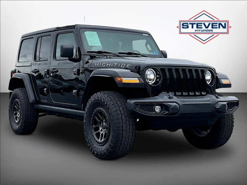 Used 2022 Black Jeep Unlimited High Tide image 1