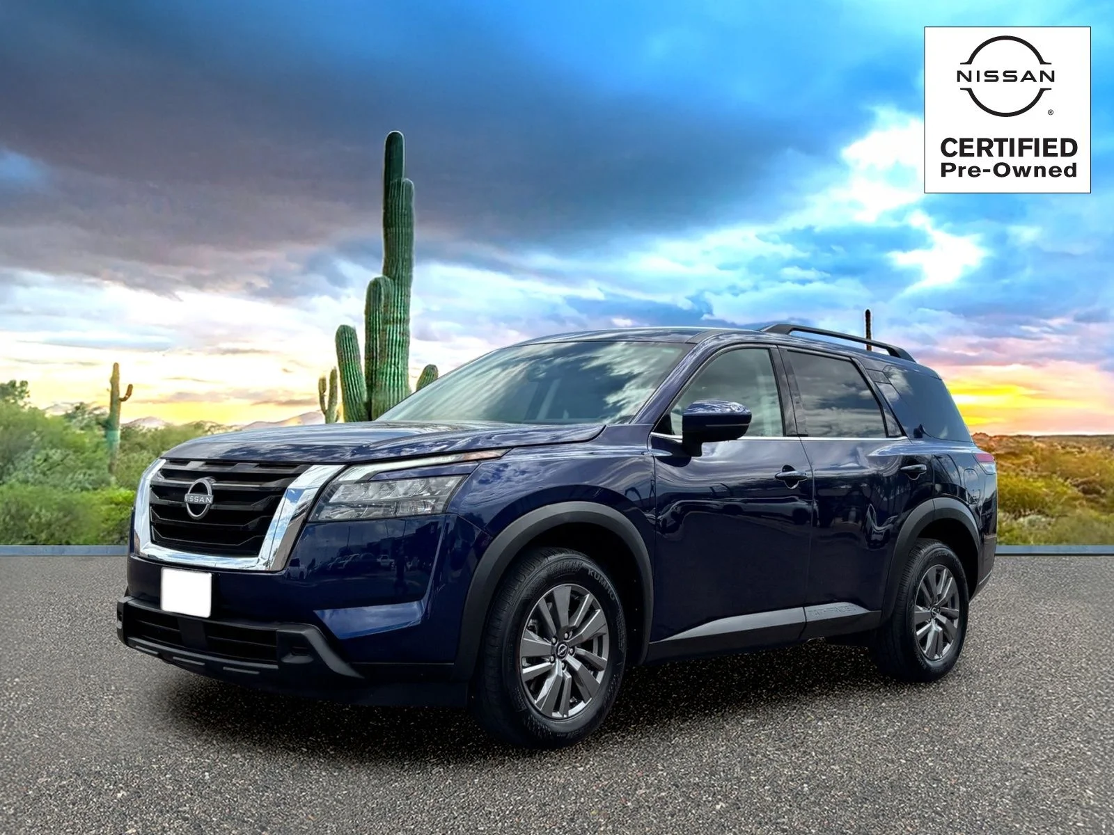 Used 2025 Deep Ocean Blue Pearl Nissan SV image 1
