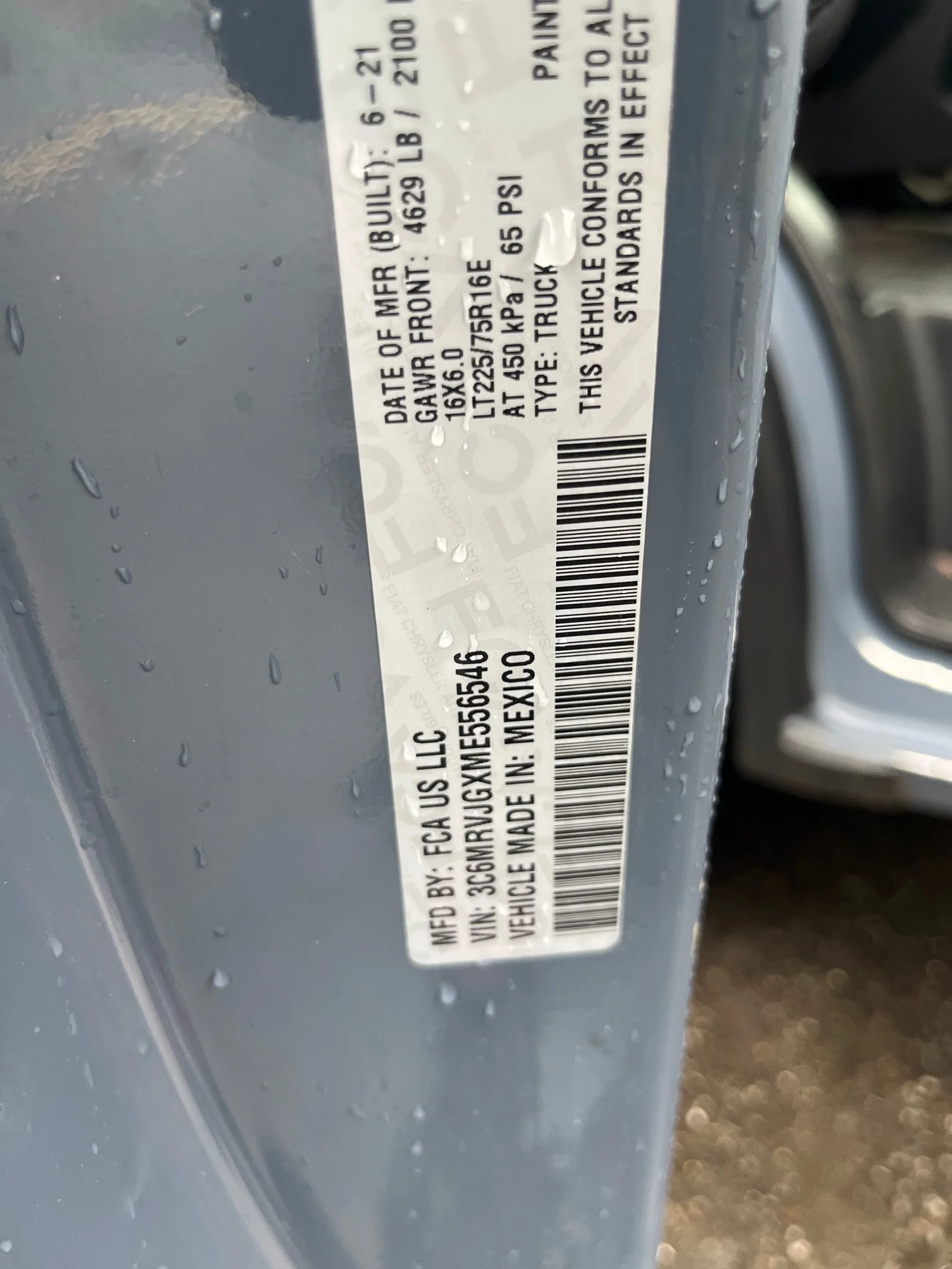 Used 2021 Patriot Blue Pearlcoat Ram High Roof 3500 159