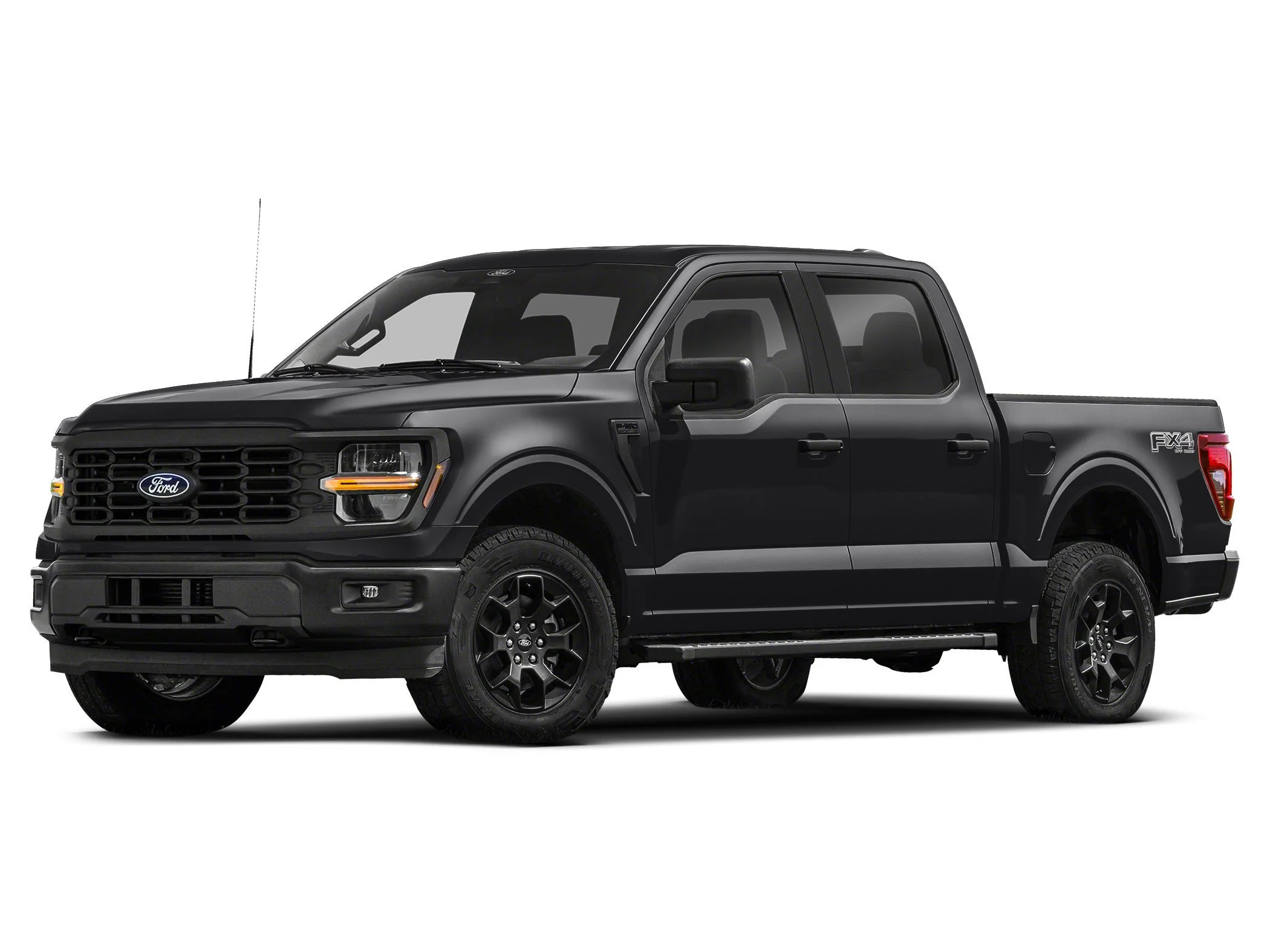 Used 2024 Agate Black Metallic Ford STX 4x2 SuperCrew Cab 5.5 ft. box 145 in. WB image 1