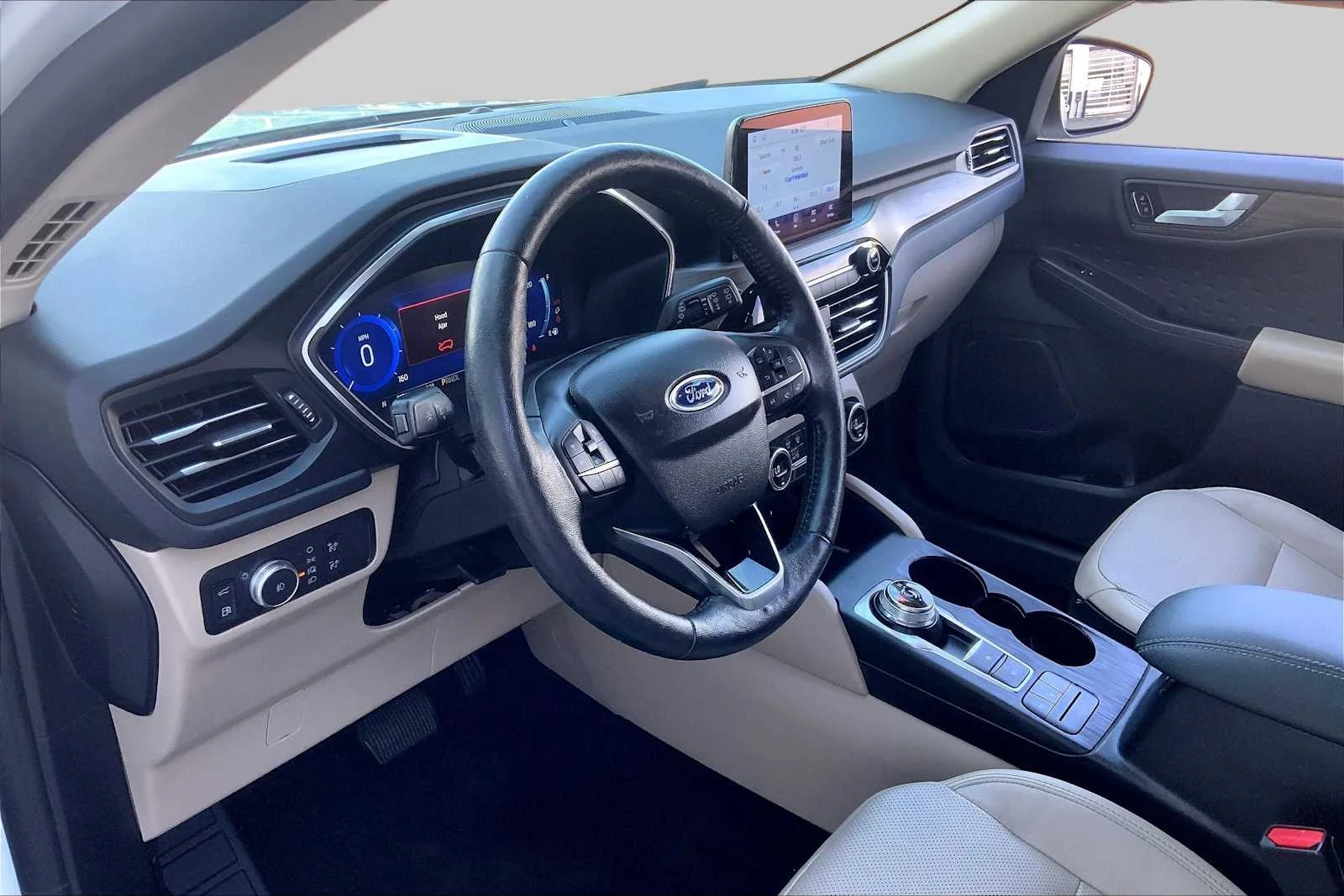 Used 2020 Star White Metallic Tri-Coat Ford Titanium Hybrid image 18