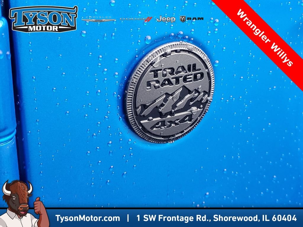 New 2026 Hydro Blue Pearl-Coat Exterior Paint Jeep Willys image 6