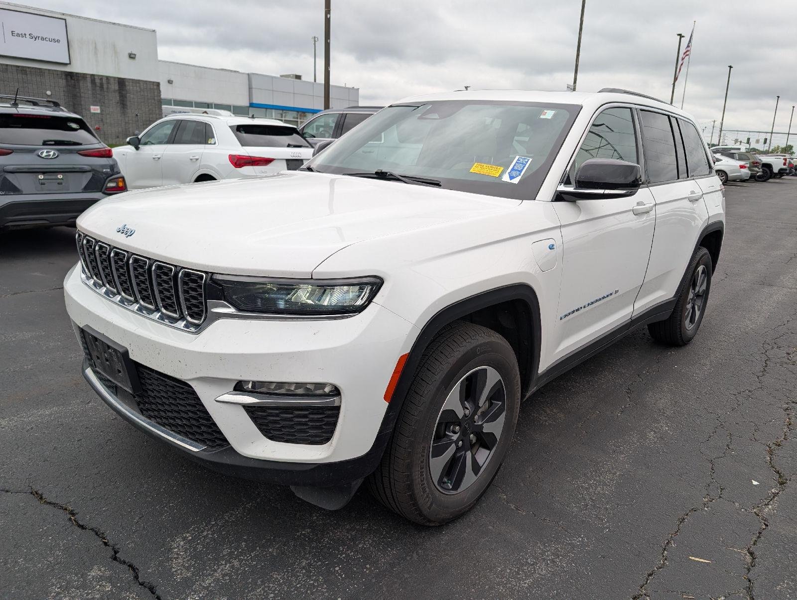 Used 2024 Bright White Clearcoat Jeep 4xe image 4