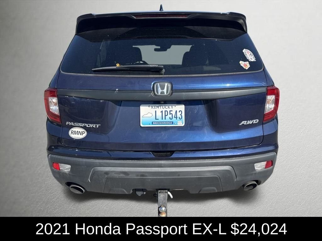 Used 2021 Obsidian Blue Pearl Honda EX-L image 4