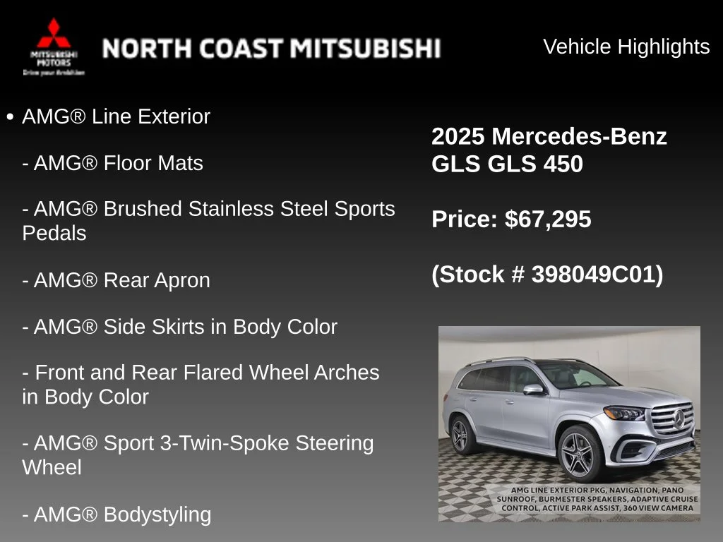 Used 2025 Silver Mercedes-Benz GLS 450 image 2