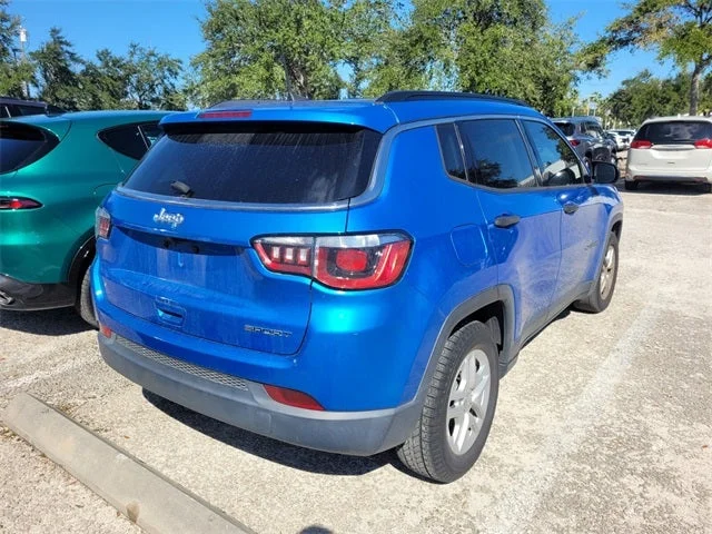 Used 2019 Laser Blue Pearlcoat Jeep Sport image 6