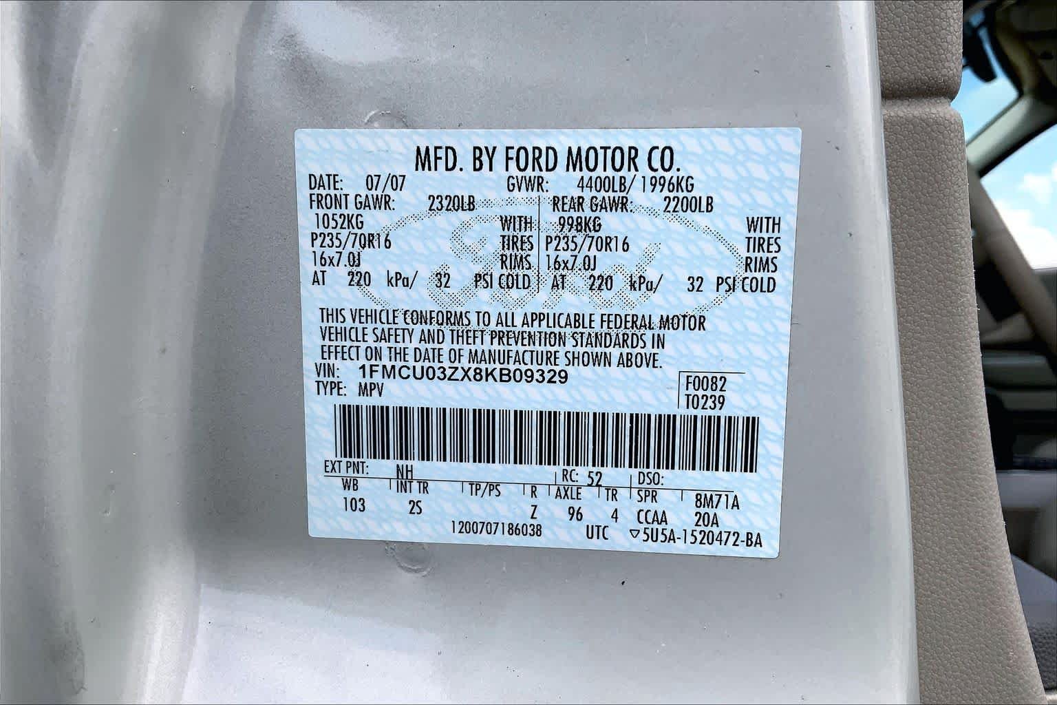 Used 2008 Light Sage Metallic Ford XLT image 34