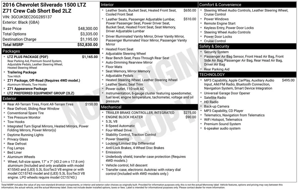 Used 2016 Black Chevrolet LTZ image 6
