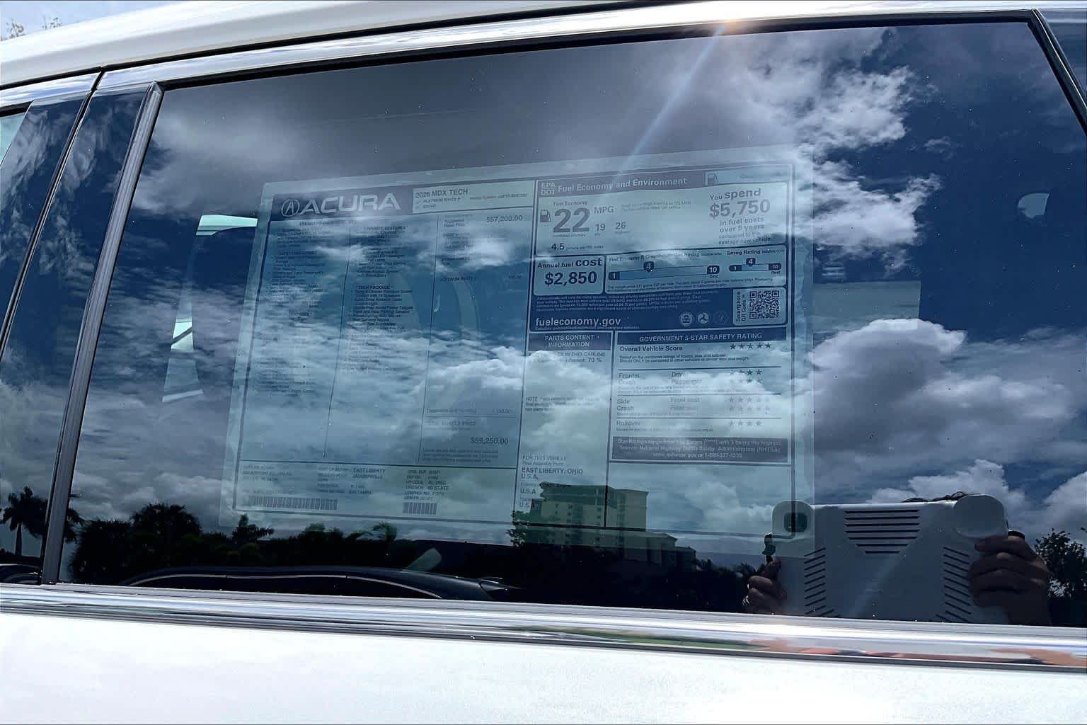 New 2026 Platinum White Pearl Acura w/Technology Package image 21