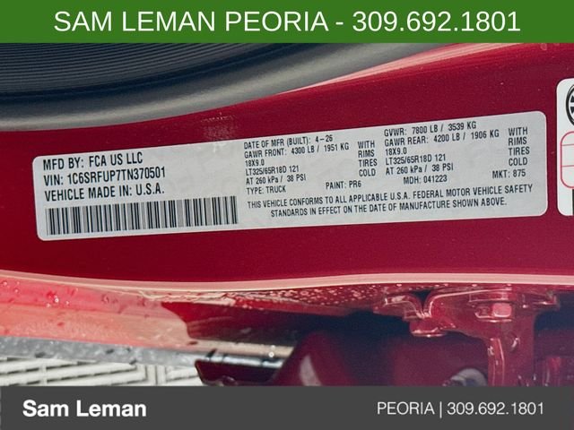 New 2026 Molten Red Pearl-Coat Exterior Paint RAM RHO image 31