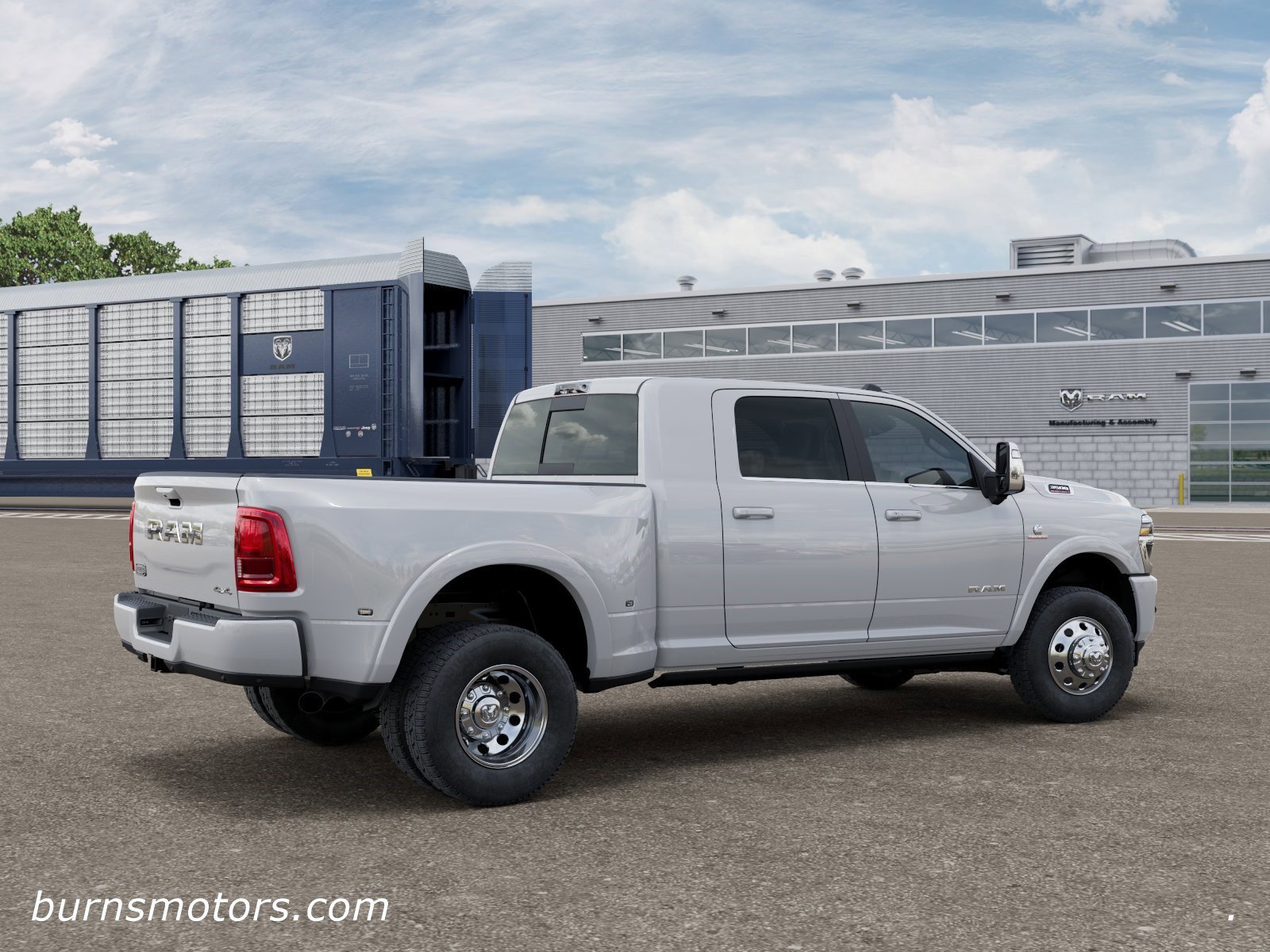 New 2026 Bright White Clear-Coat Exterior Paint RAM Longhorn Dually image 4