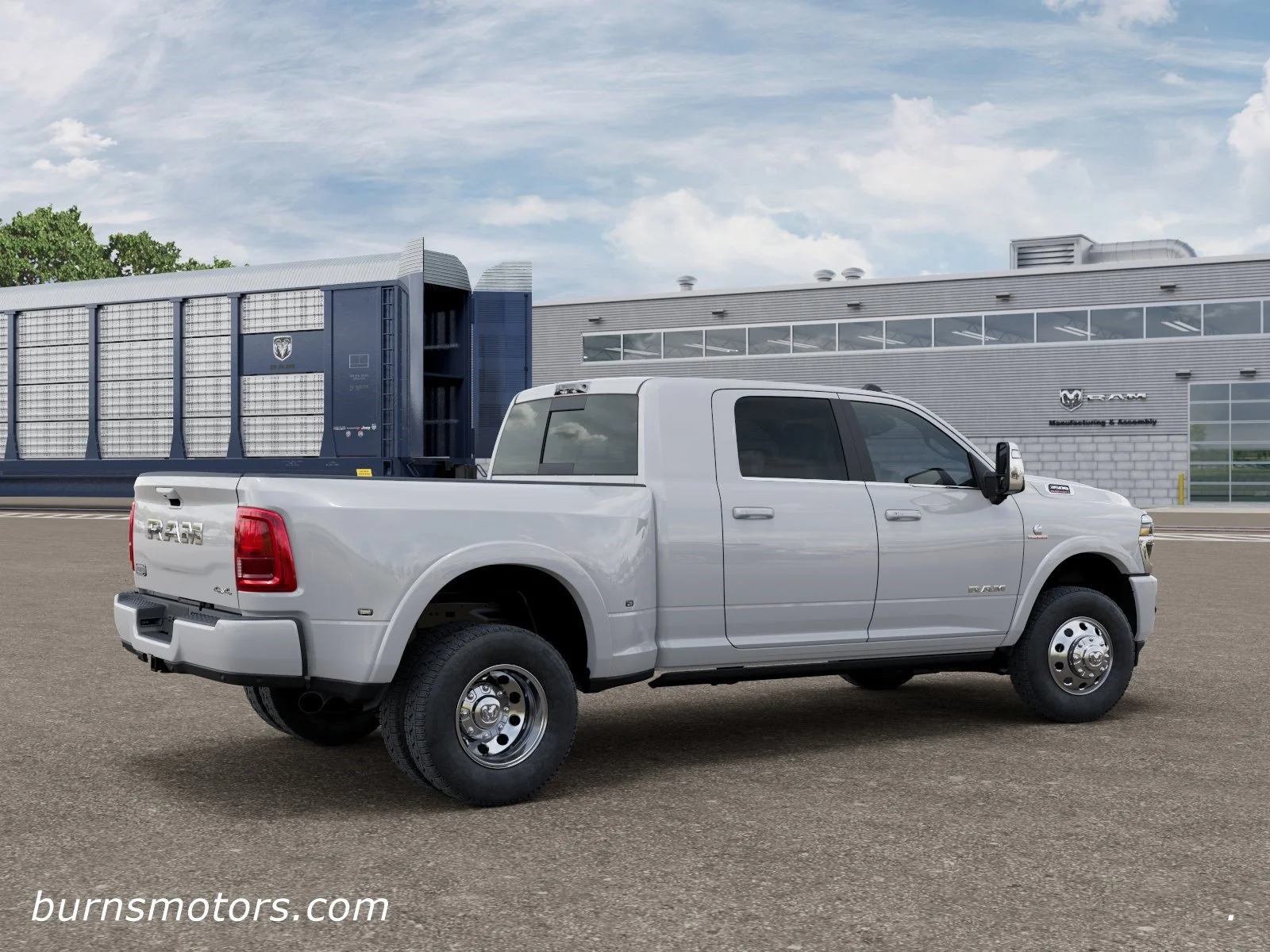 New 2026 Bright White Clear-Coat Exterior Paint RAM Longhorn Dually image 4