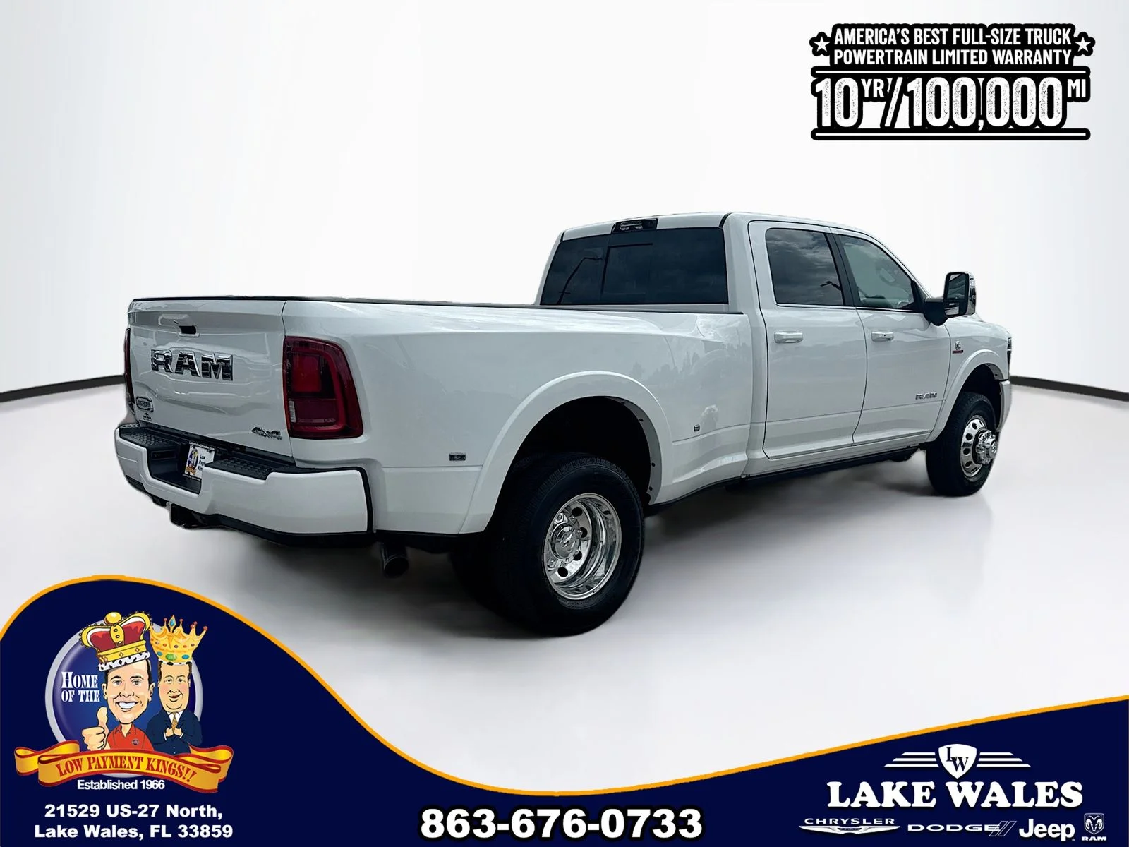 New 2026 Bright White Clear-Coat Exterior Paint RAM Longhorn image 6