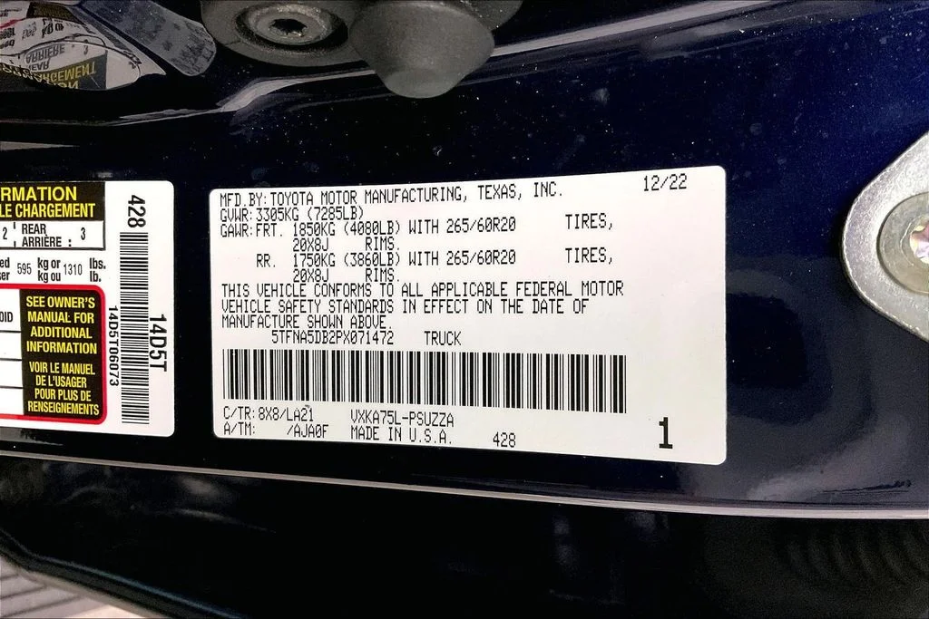 Certified Used 2023 Blue Toyota Platinum image 40