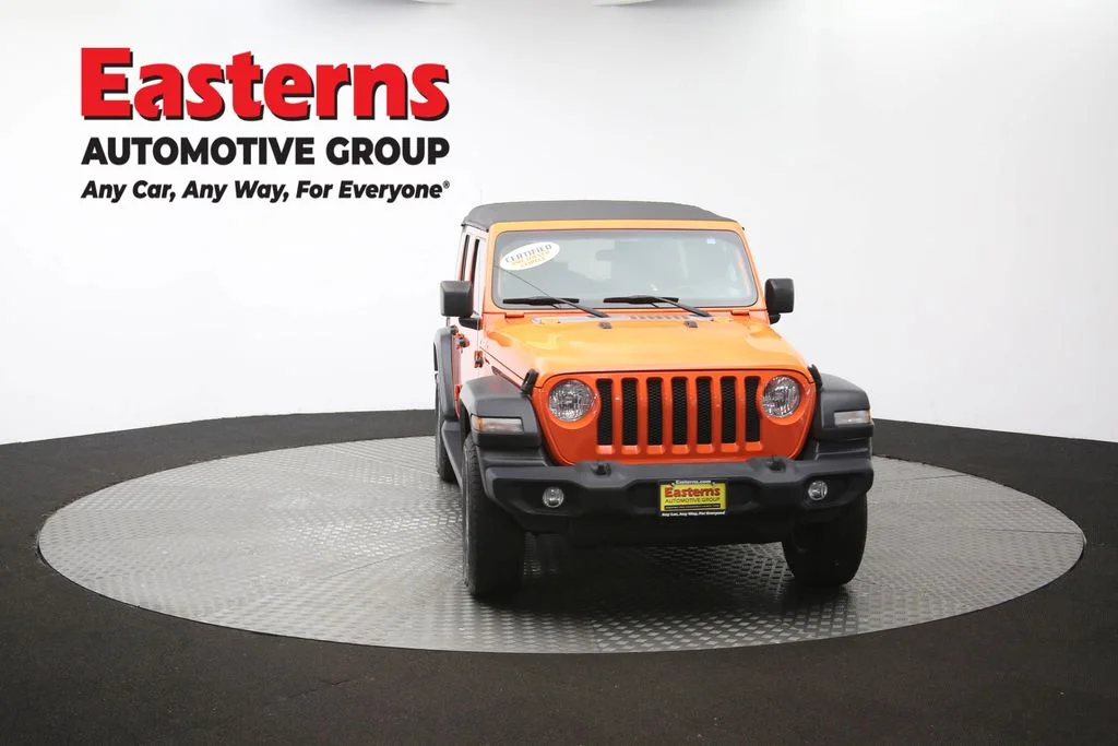 Used 2018 Orange Jeep Unlimited Sport S image 50