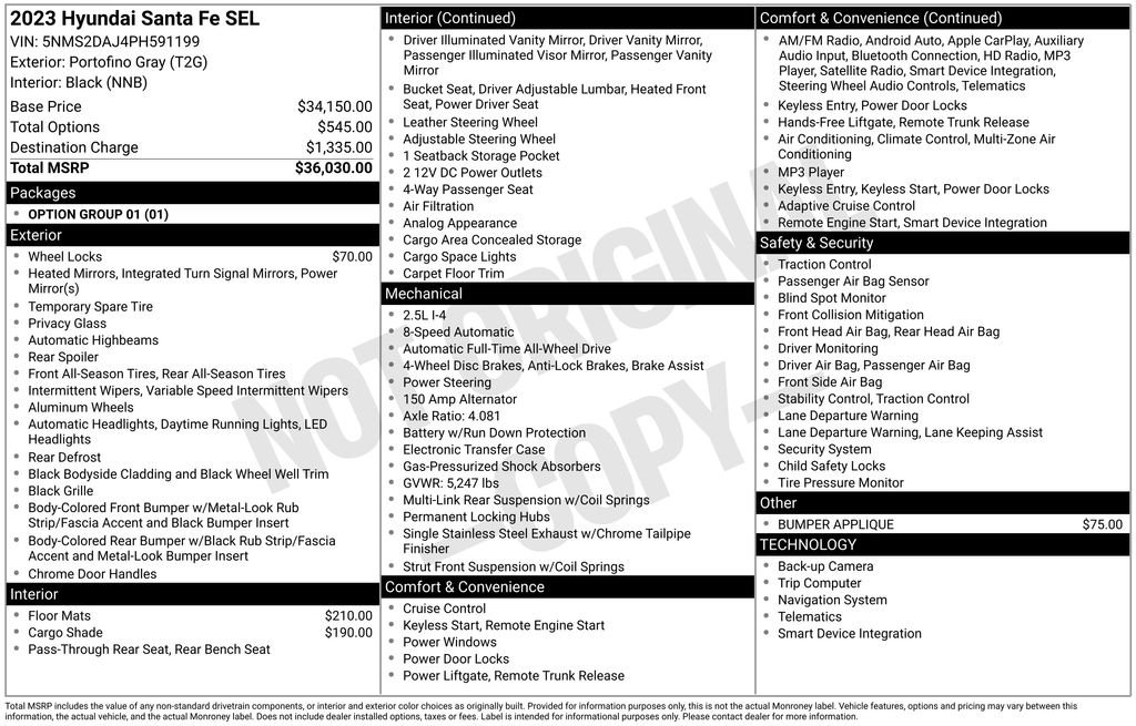 2023 Hyundai Santa Fe SEL