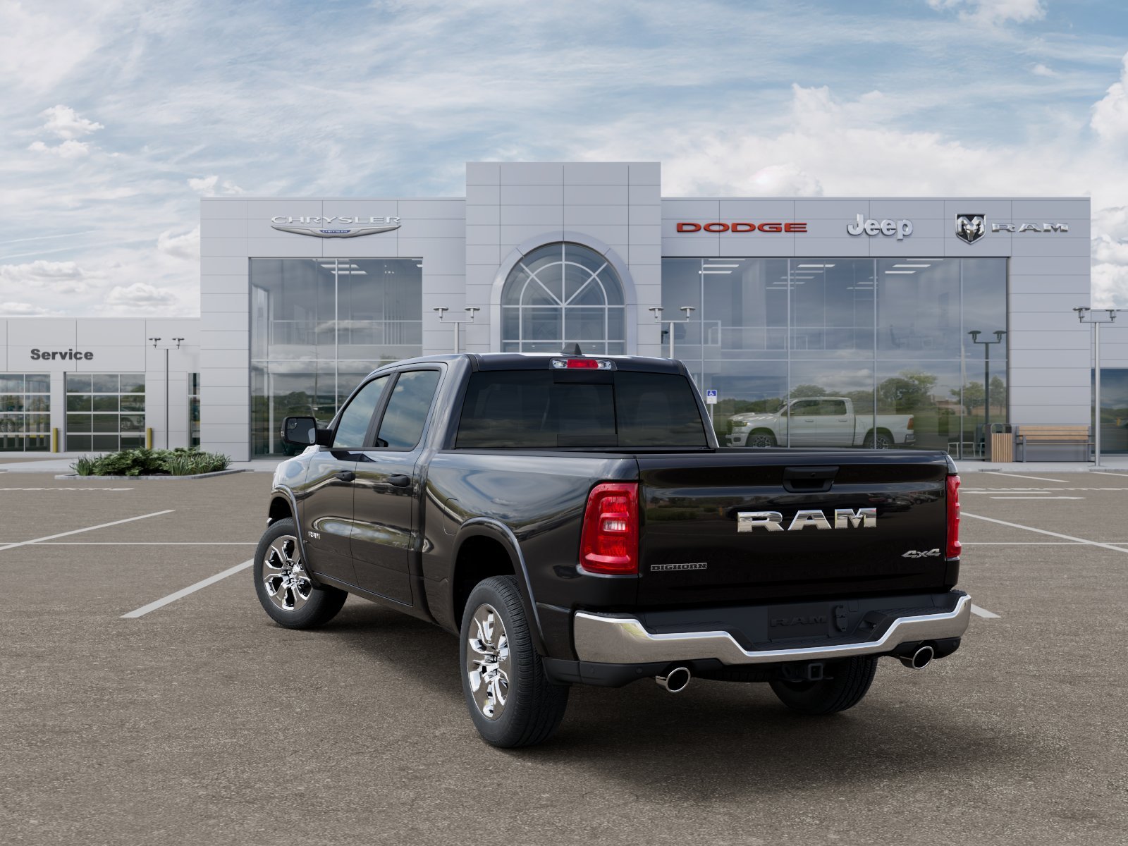 New 2026 Diamond Black Crystal Pearl-Coat Exterior Paint RAM Big Horn/Lone Star image 114