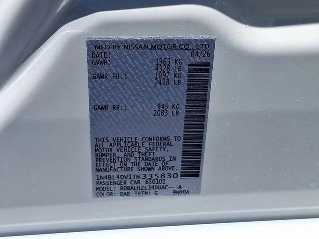 New 2026 Pearl White TriCoat Nissan SV Special Edition image 17