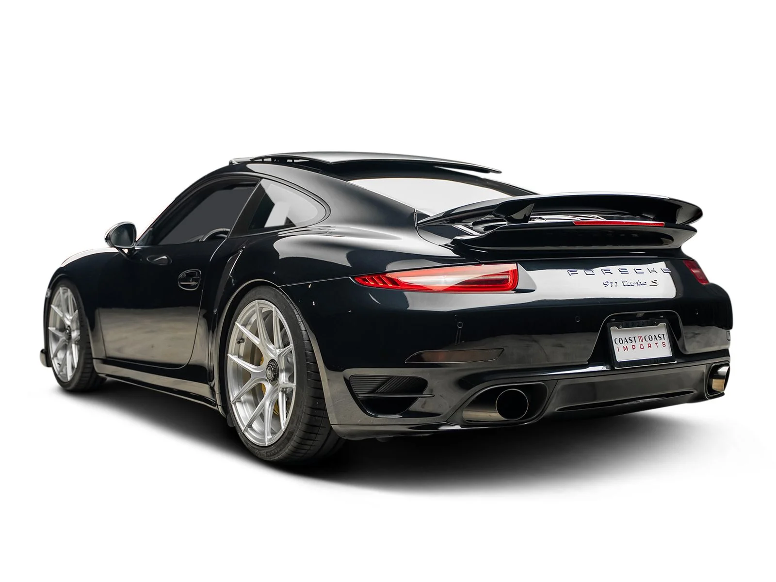 Used 2015 Black Porsche Turbo S image 3