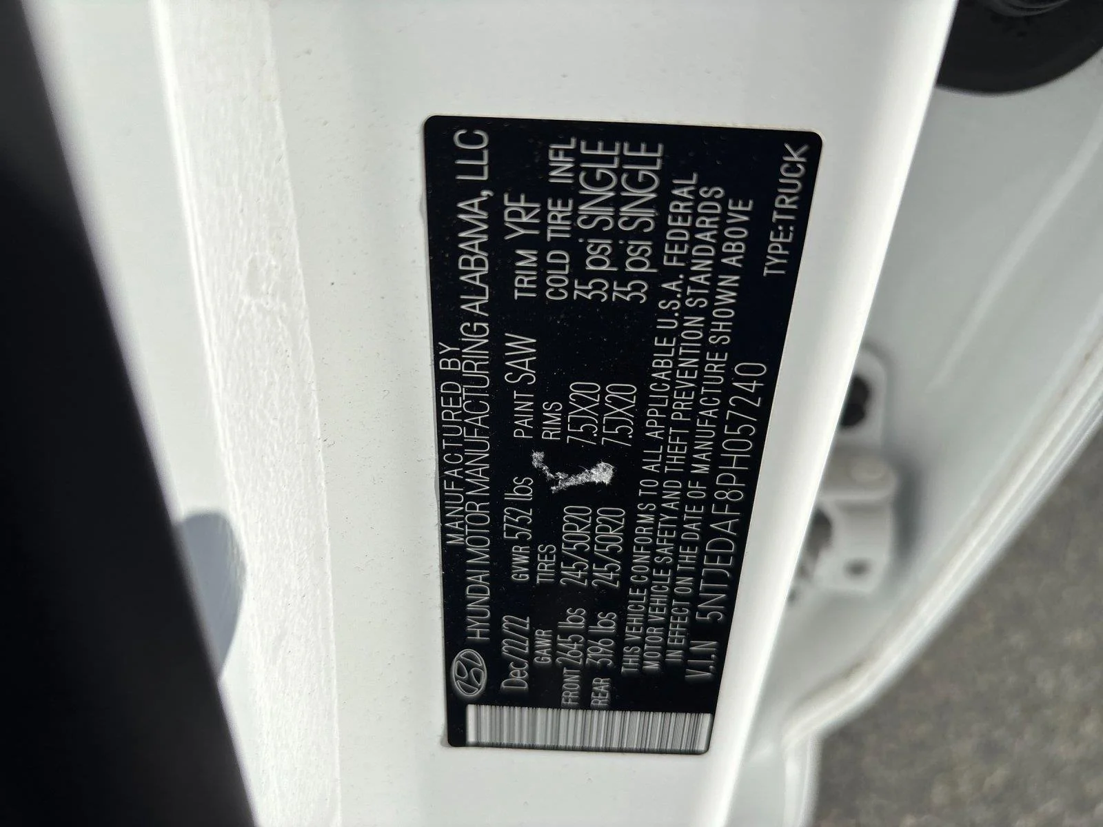 Used 2023 Atlas White Hyundai Limited image 12