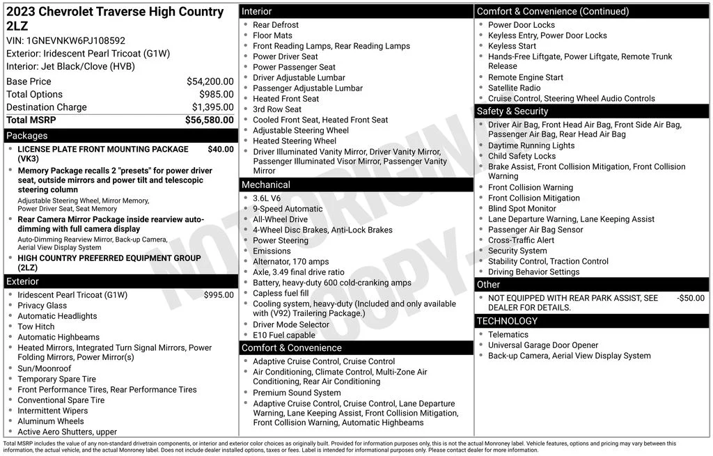 Used 2023 Beige Chevrolet High Country image 9