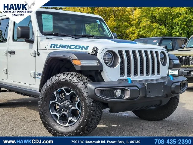 Used 2023 White Jeep Rubicon 4xe image 2