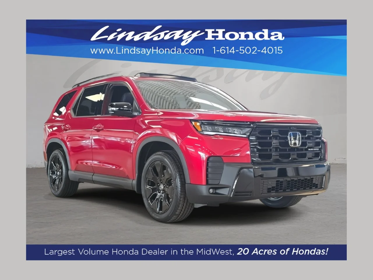 New 2026 Radiant Red Metallic II Honda Black Edition image 1
