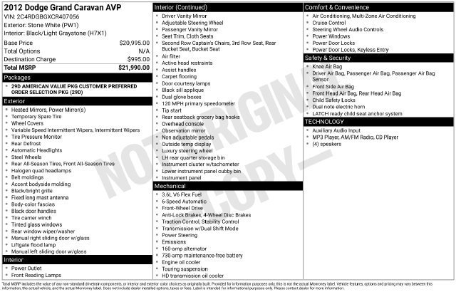 Certified Used 2012  Dodge American Value Pkg image 23