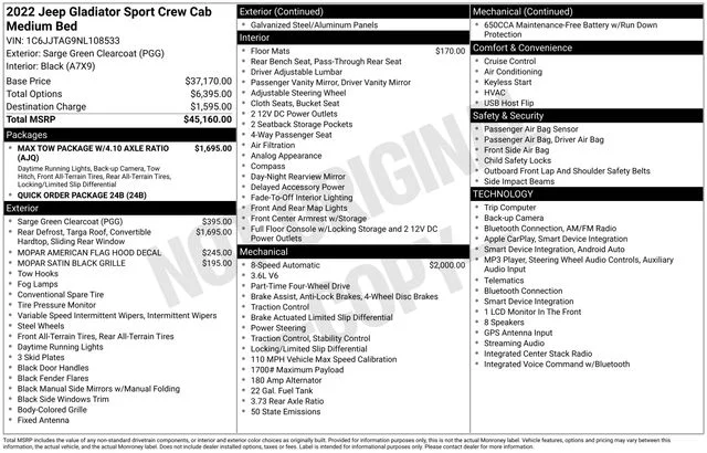 Used 2022 Green Jeep Sport image 7