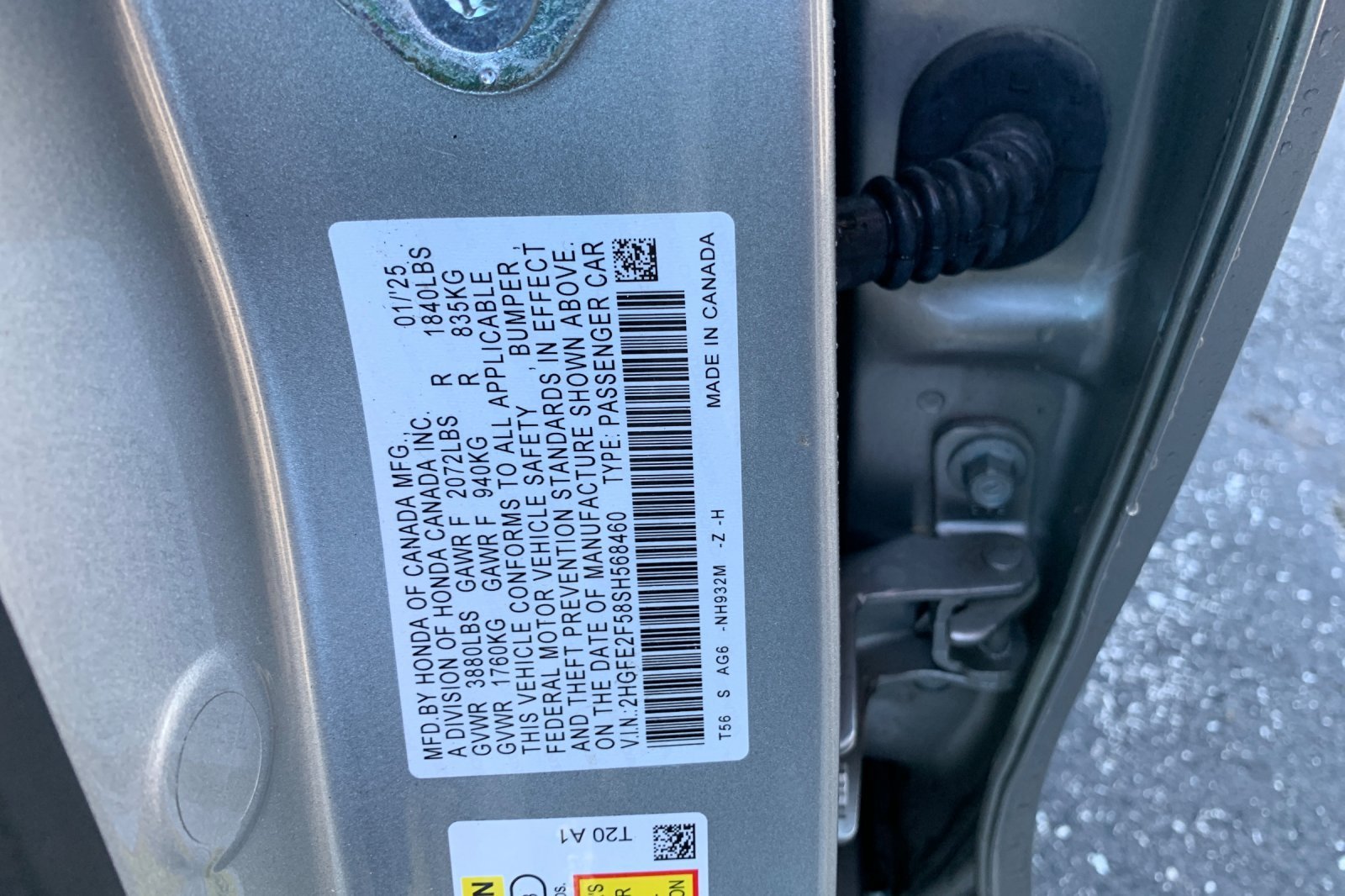 Certified Used 2025 Silver Honda Sport image 9