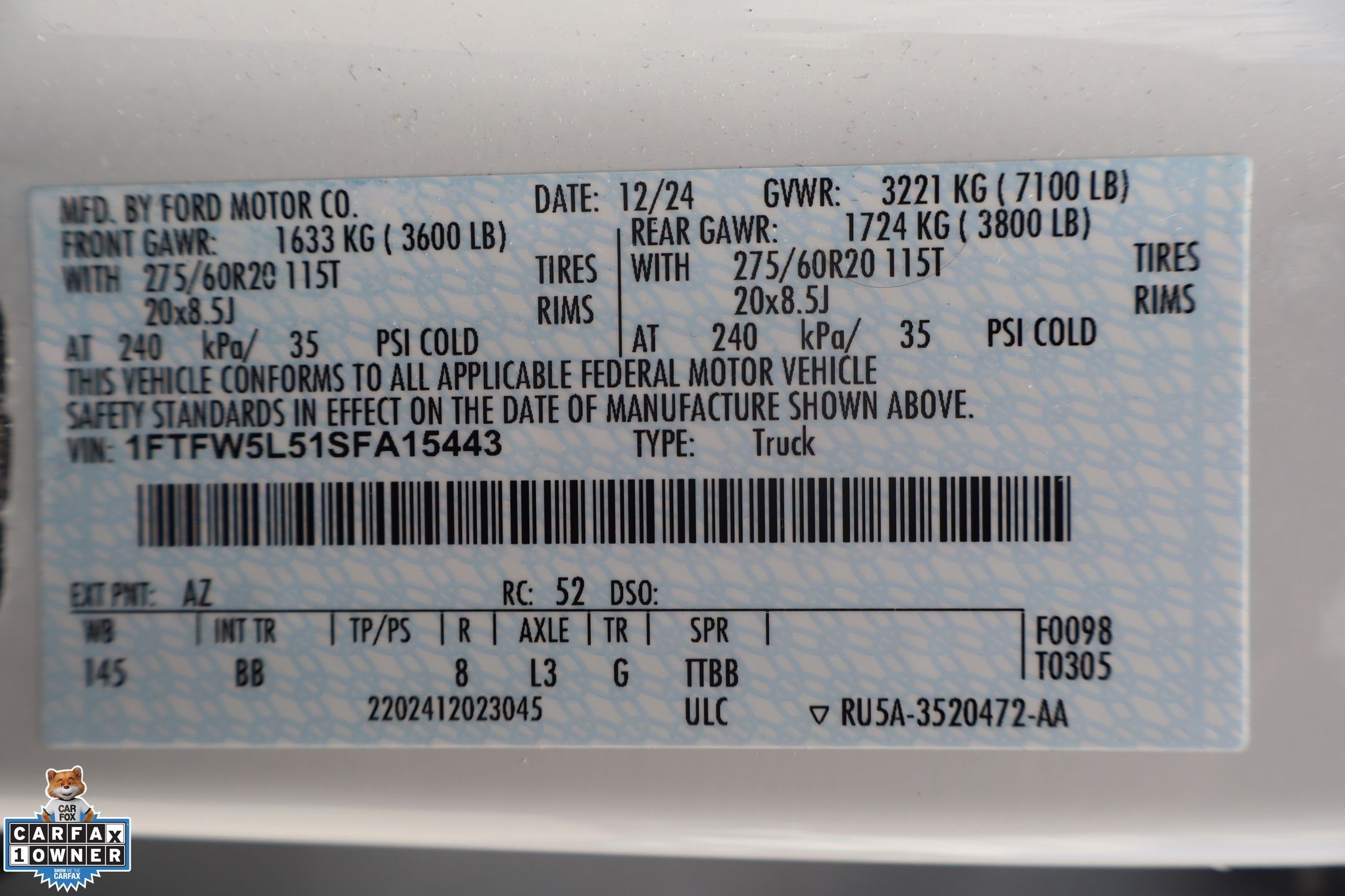 Used 2025 White Ford Lariat image 32