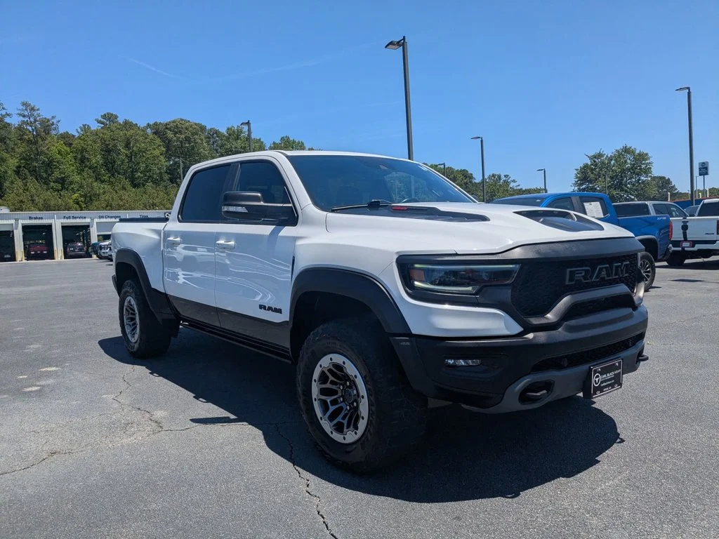 Used 2021 Bright White Clearcoat Ram TRX image 3