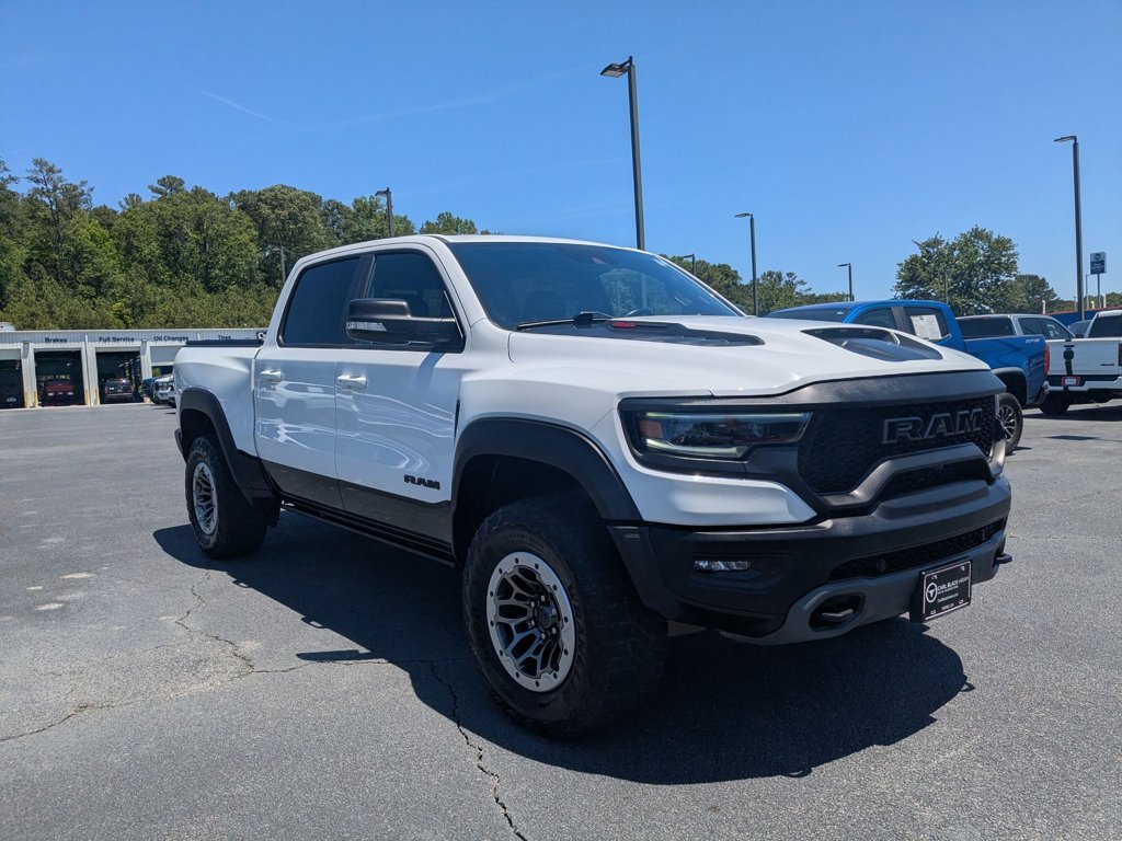 Used 2021 Bright White Clearcoat Ram TRX image 3
