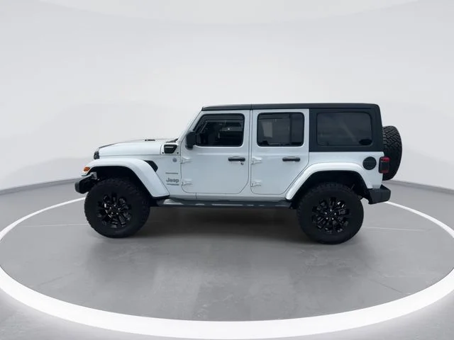 Used 2021 White Jeep Unlimited Sahara 4xe image 4