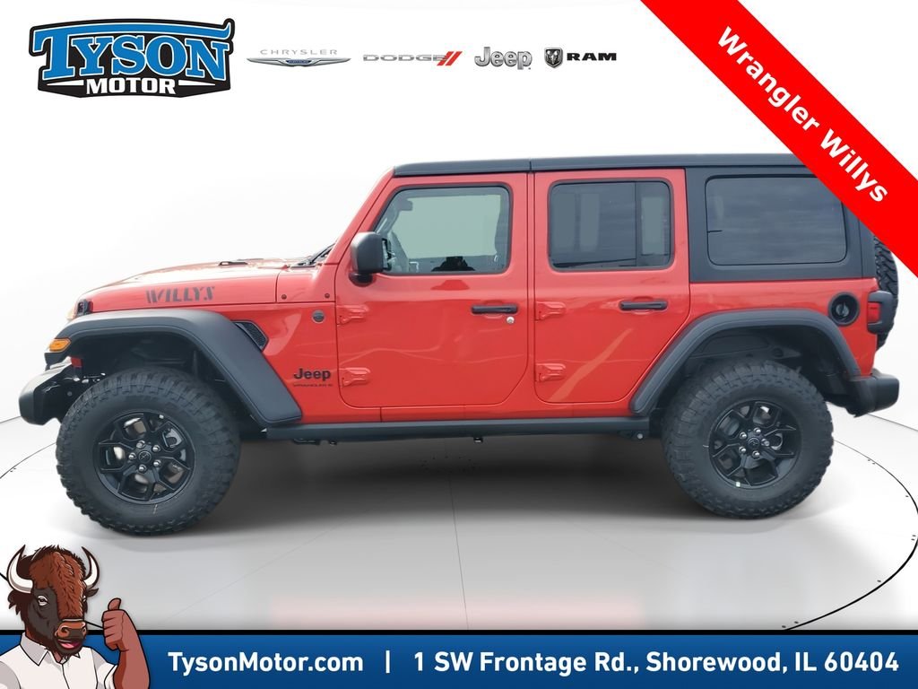 New 2026 Firecracker Red Clear-Coat Exterior Paint Jeep Willys image 3