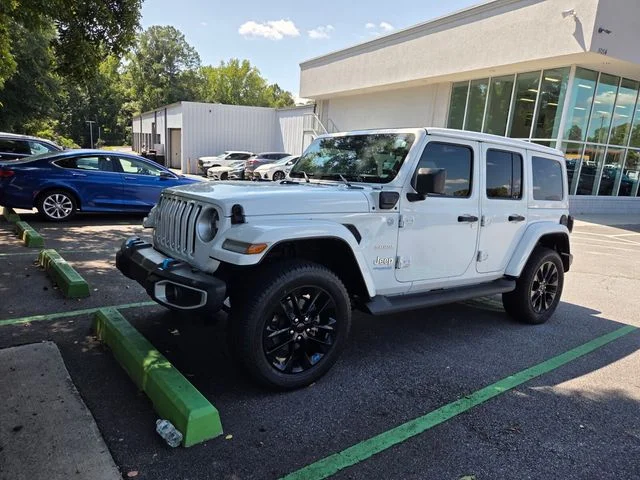 Used 2022 White Jeep Unlimited Sahara 4xe image 3