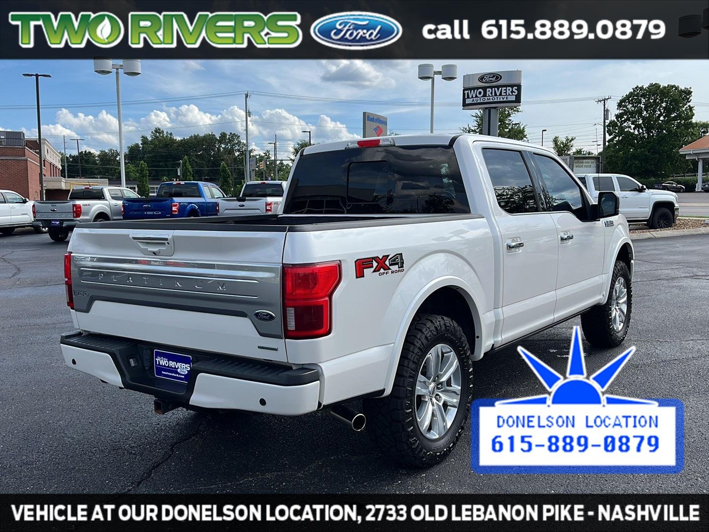 Used 2018 White Platinum Tri-Coat Metallic Ford Platinum image 15