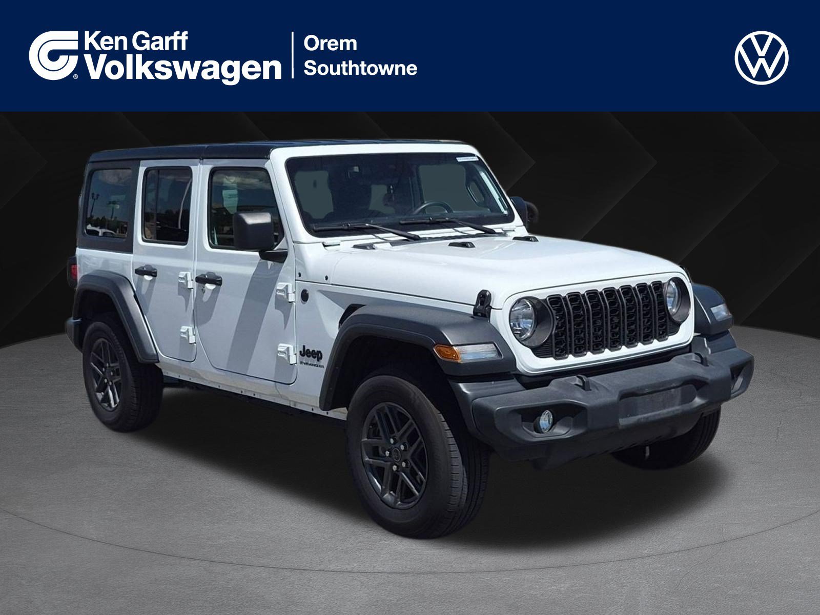 Used 2024 Bright White Clearcoat Jeep Sport S image 1