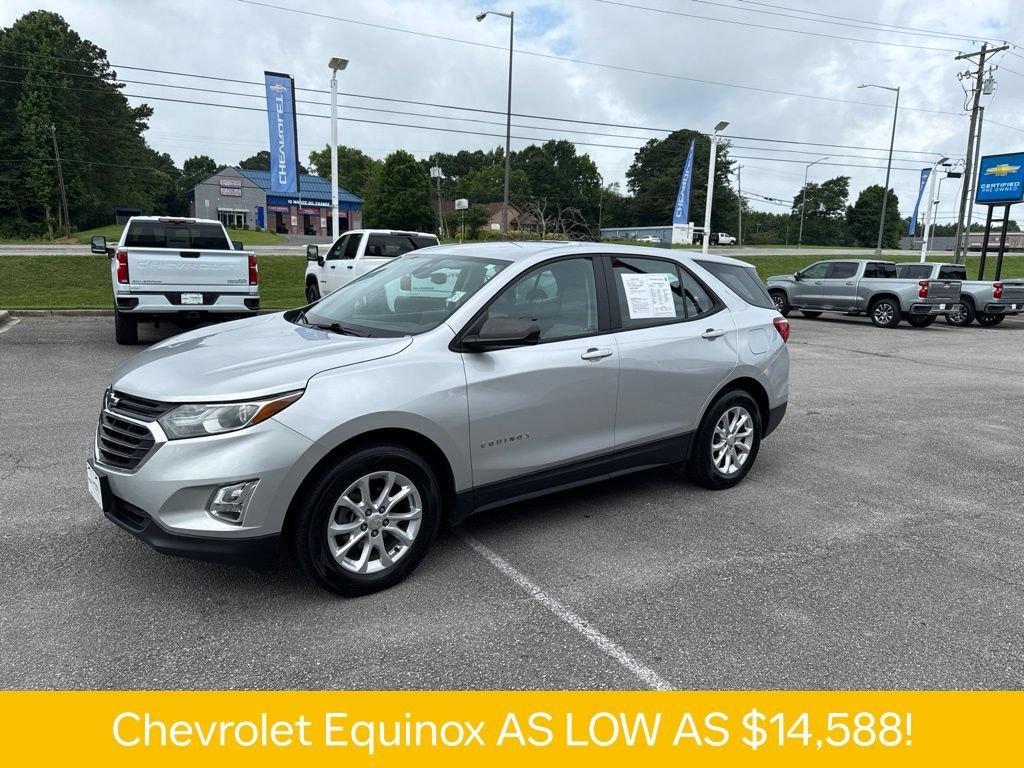 Used 2020 Chevrolet Equinox LS with VIN 3GNAXHEV3LS508289 for sale in Guntersville, AL